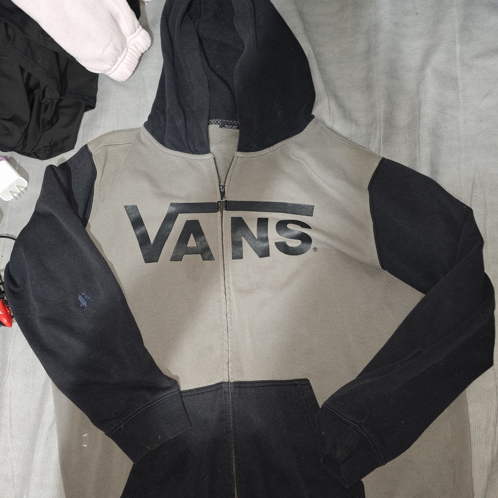 Vans Black and Gray Hoodie